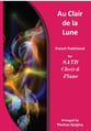Au Claire de la Lune SATB choral sheet music cover